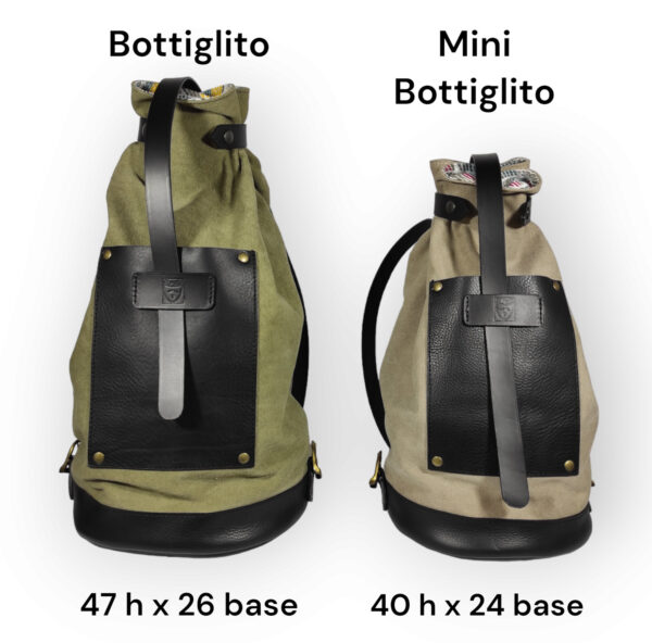 Zaino Bottiglito in pelle
